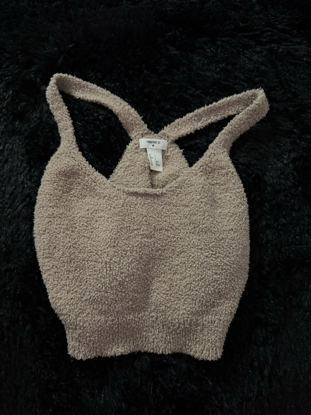 Forever 21 Taupe Sherpa Tank